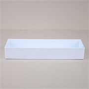 Posuda plastična pravokutnik 32x10,5xh5cm bijela