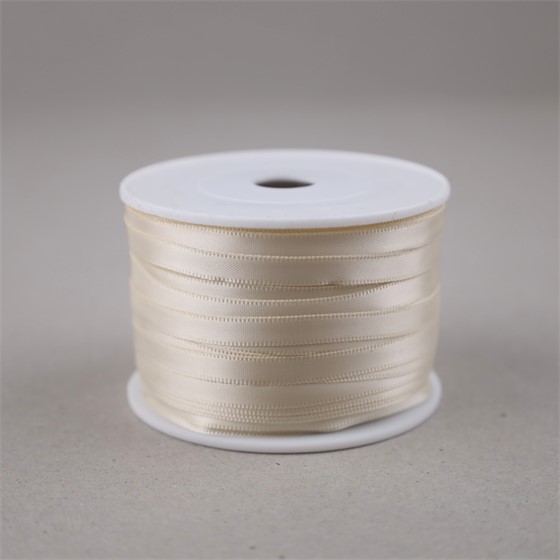 Traka saten 6mm/50m premium ivory 810