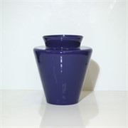 Staklo vaza h32d30cm - t.plava