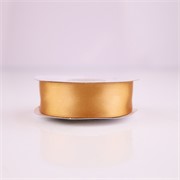 Traka saten 25mm/25m standard old gold 690