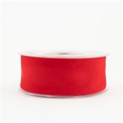 Traka dupli pliš 40mm/7m crvena 08