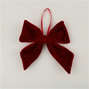 Mašna velvet 20xh22cm burgundy