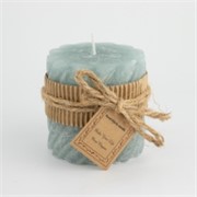 Svijeća frost vijak 7,5xh7,5cm - saga zelena