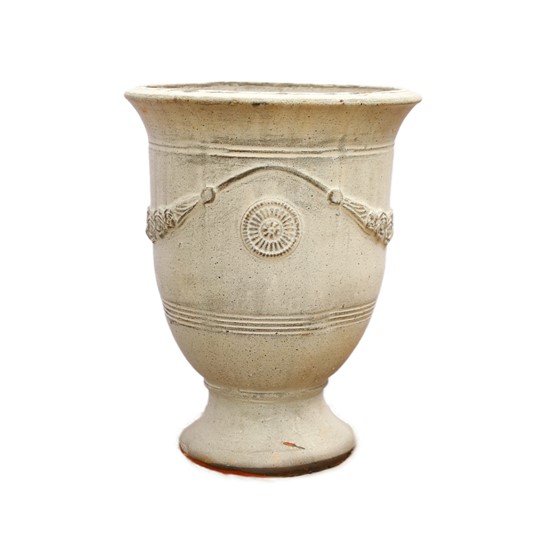 Keramička posuda glazirana h35 d27cm staro bijela