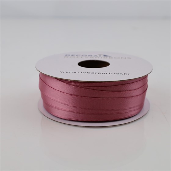 Traka saten 10mm/50m premium mauve roza 165