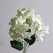 Hortenzija buket x5 48cm bijela