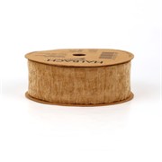 Traka chenile samt 40mm/10m natur 79