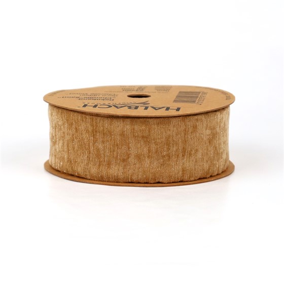 Traka chenile samt 40mm/10m natur 79