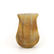 Staklo vaza crushed 24x27xh38cm  amber smeđa