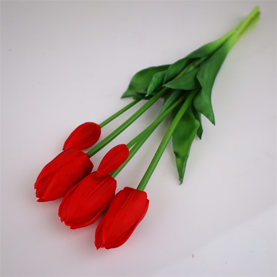 Tulipan x5 47cm crvena