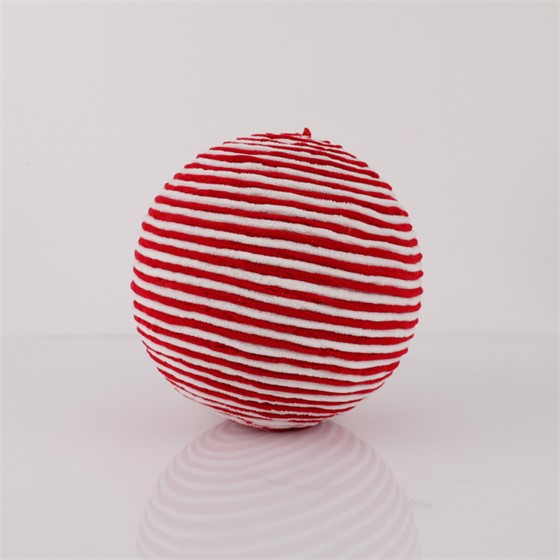 Kugla Candy 30cm crvena/bijela