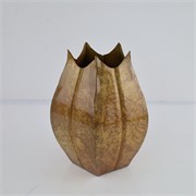 Vaza metalna Garlic 22x22xh29cm staro zlato/smeđa
