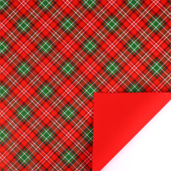 Arak kartopak Aberdeen tartan 70x100cm 10kom crvena/zelena