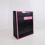 Vrećica 32x12cm h26cm 210gr Happy crno/ljubičasta