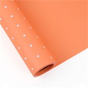 Charm folija Točke male rola 58cm/15m - breskva/bijela