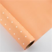 Charm folija Točke male rola 58cm/15m - breskva/bijela