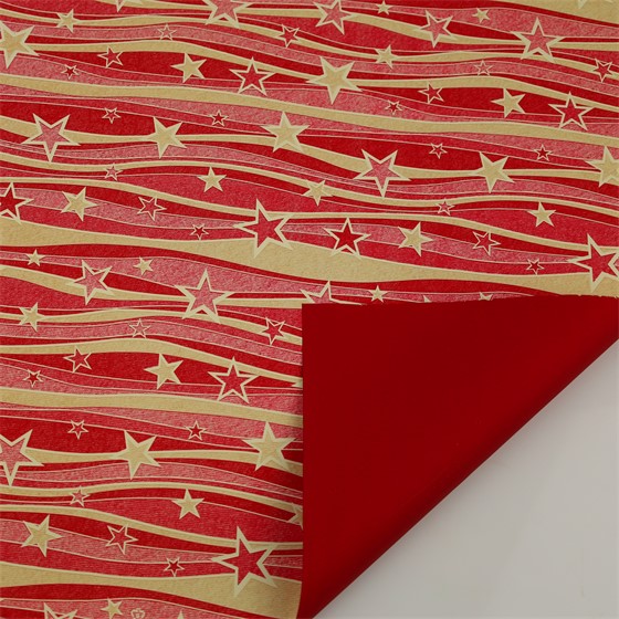 Arak kartopak Estrella zvjezdice 70x100cm 10kom bordo/zlatna