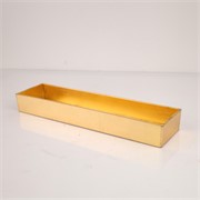Posuda plastična pravokutnik 42x10,5xh5cm zlatna