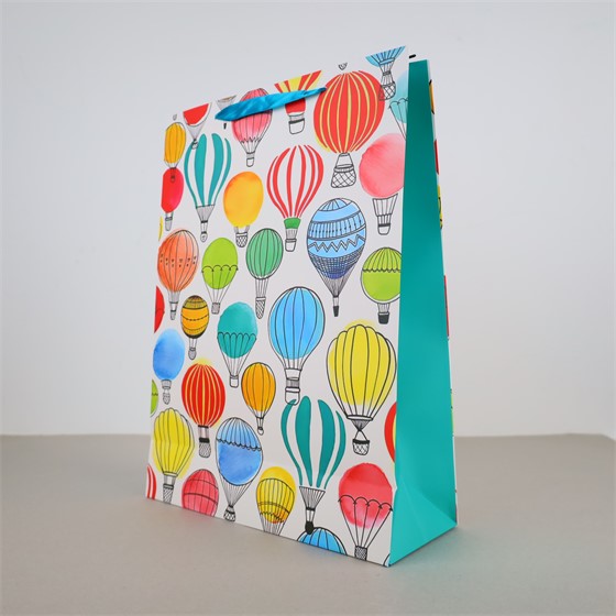 Vrećica 31x12cm h42cm dječja baloni mix boje
