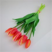 Tulipan buket x5 33cm koraljna