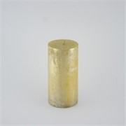 Svijeća metalik 6,8xh14cm - zlatna