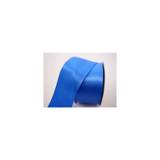 Traka saten 50mm/25m premium capri plava 337