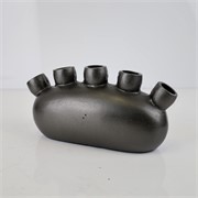 Vaza alu 32x12xh16cm antik olovno siva