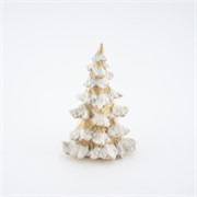 Bor zasnježeni 14x10cm h22,5cm zlatna