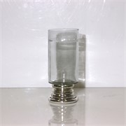 Staklo svijećnjak na nogu h30,5 d12,5cm