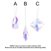 Ukras za bor kristal 7cm 3ass iris