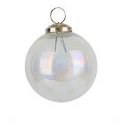 Staklena kuglica optique rainbow 8cm prozirna