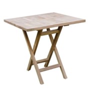 Stol Stella IND 80x80cm tikovina