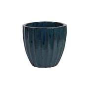 Keramička posuda glazirana h27 d29cm plava