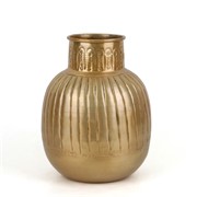 Vaza metalna h26cm d20cm antik zlatna