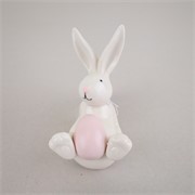 Zec s jajem, keramika 10x7xh12cm