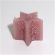 Svijeća frost zvijezda 9,5xh8cm - mauve