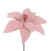 Euphorbia pliš s gliterom 28cm svj.roza