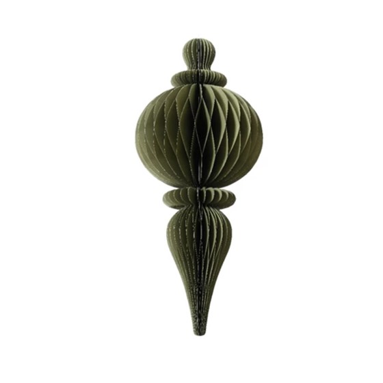 Ukras papirni finial 34xh80cm zelena