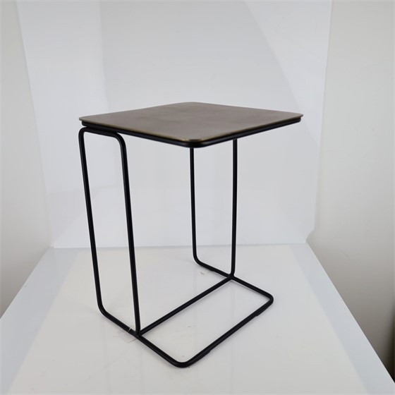 Stolić metalni 40x40xh56cm brončana/crna