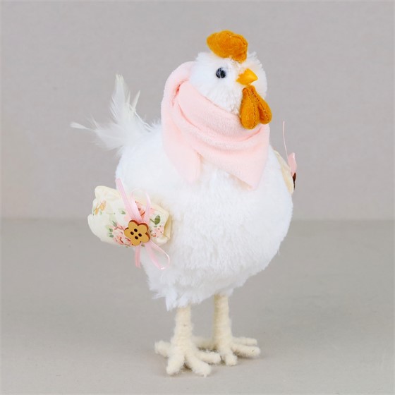 Kokoš 13x10xh25cm bijela