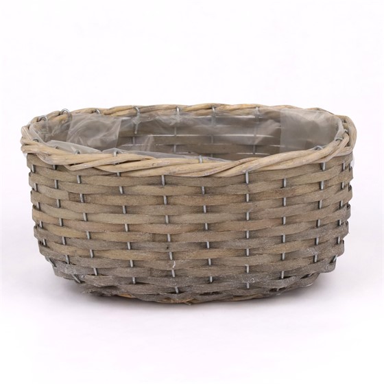 Košara 24x17cm h11cm isprano siva