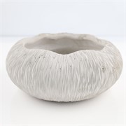 Cement posuda d28xh12cm siva/bijela