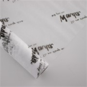 Flizelin 35g Tekst rola 60cm/10m - bijela/crna