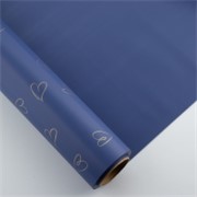 Charm folija Srca manja rola 58cm/15m - t.plava