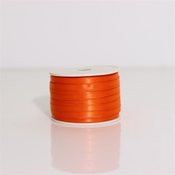 Traka saten 6mm/50m premium sv.narančasta 751