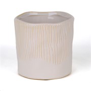 Keramička posuda glazirana h14cm d14cm prljavo bijela