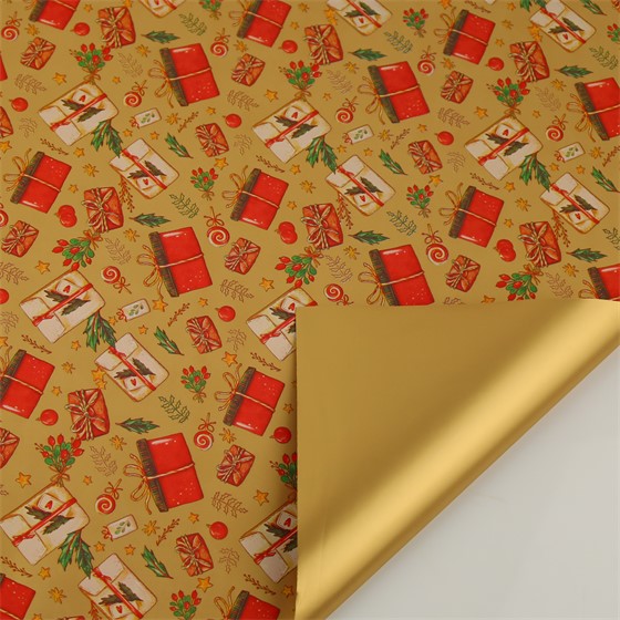 Arak kartopak Pokloni 70x100cm 10kom zlatna