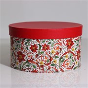 Poklon kutija Florentine d23,5xh13cm crvena srednja
