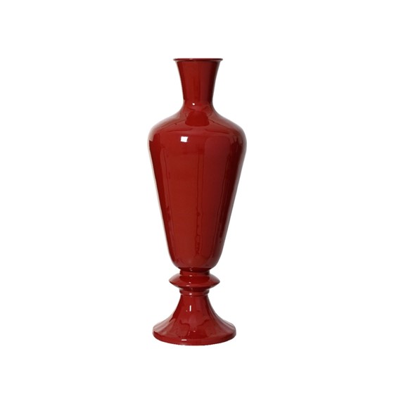 Vaza metalna 20xh57cm crvena
