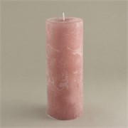 Svijeća frost 6,8xh18cm - mauve